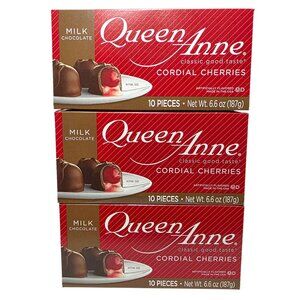 3 Boxes Queen Anne Milk Chocolate Cordial Cherries 30 Pcs -Best By DECEMBER/2026